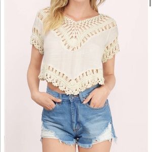 Tobi Crochet Crop Top
